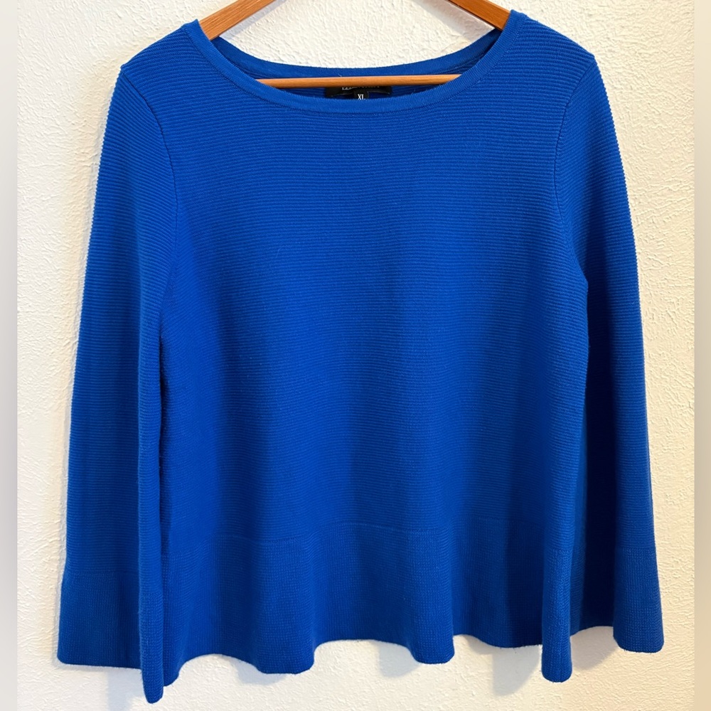 Ellen Tracy Blue Sweater, Size XL